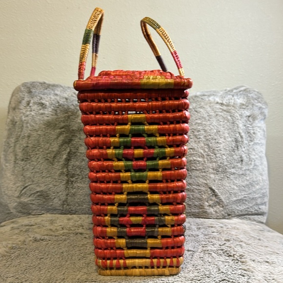Vintage African Woven Tote Bag - Picture 5 of 11